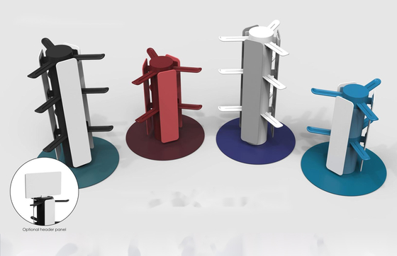 Metal Spinner Retail Store Displays Detachable Multiscene 50x30.5cm