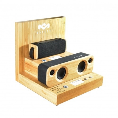 Favre Bamboo Wooden Shop Display Stands Multipurpose For Bluetooth Speaker