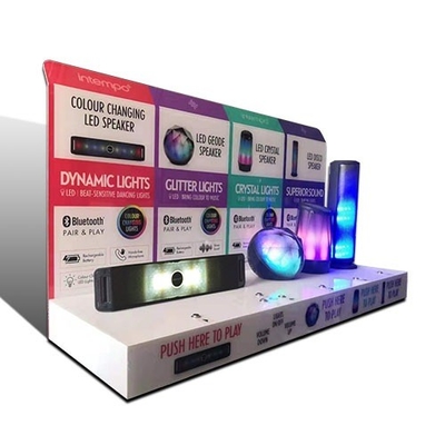 Favre Waterproof Speaker Display Stand , Antiwear LED Table Top Display Stands