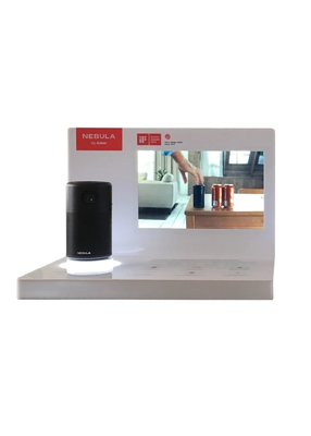 Acrylic POP Electronic Display Stands Multipurpose Tabletop With Screen