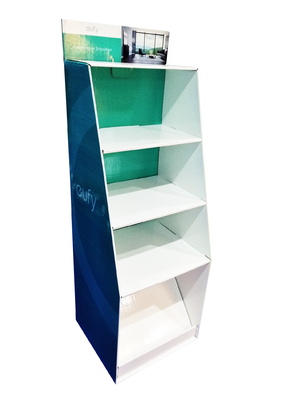 Paper Floor Corrugated Display Stands Multi Layer Sturdy Durable