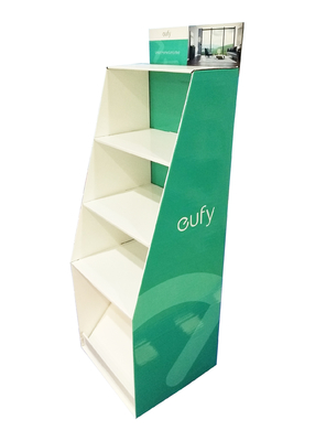 Paper Floor Corrugated Display Stands Multi Layer Sturdy Durable