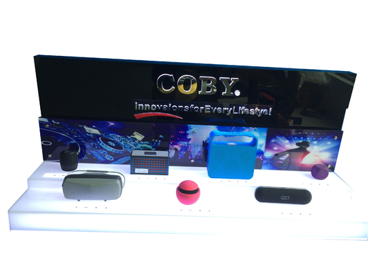 2 στρώματα λιανικό Countertop επιδείξεων ΚΑΠ τελών εύρωστο για τον ομιλητή