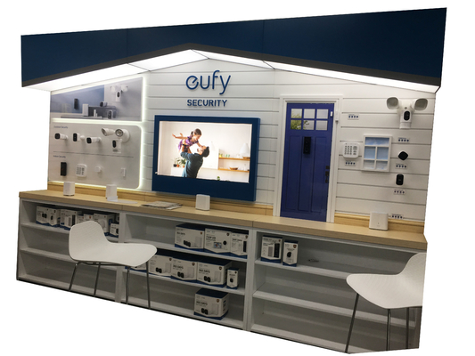 Detachable Electronic Product Display Stands 3mx2.2mx50cm Multiple Materials