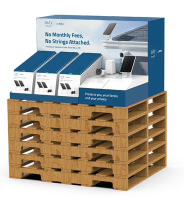 Sturdy Advertising Pallet Displays For Retail , Multifunctional Pallet Ready Display