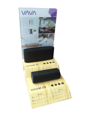Supermarket Counter Speaker Display Stands Multipurpose 2 Layers