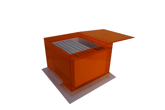 Saque el material portátil de Multiscene PMMA de la caja de presentación del almacenamiento PDQ