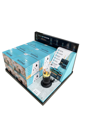 Multifunctional Sturdy Corrugated Display Stands Renewable Durable