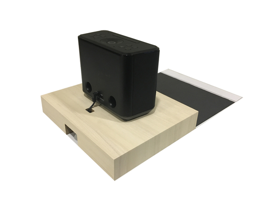 Acrylic Countertop Wooden Shop Display Stands For Hypermarket