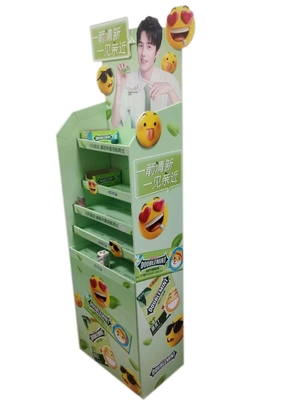 5 Layers Cardboard Retail Floor Displays Stands Multiscene Lightweight