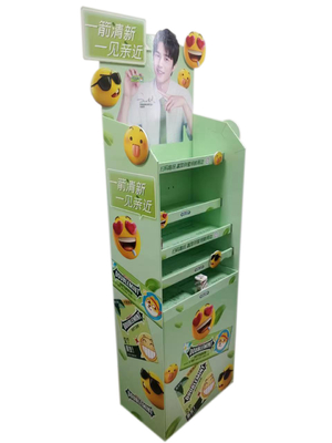 5 Layers Cardboard Retail Floor Displays Stands Multiscene Lightweight