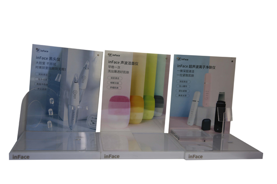PMMA Recyclable Cosmetic Stand Display Multipurpose Practical