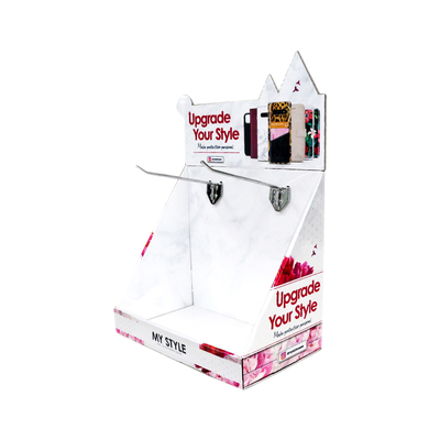 Desktop Corrugated PDQ Display Box Eco Friendly For Supermarket