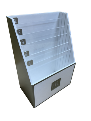 Waterproof Sturdy Plastic Countertop Display , Multifunctional PDQ Shelf Display
