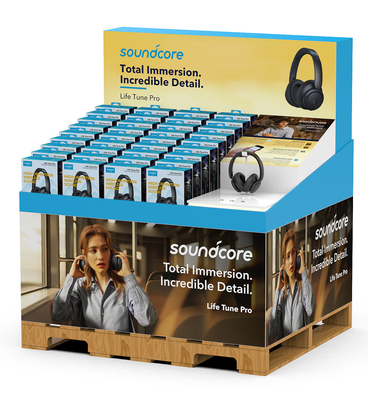 Recyclable Pallet Shop Corrugated Display Stands Multipurpose Practical