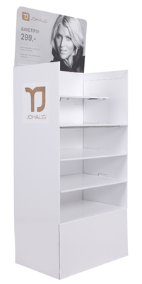 POP Up Cardboard Floor Display Rack Multiscene Thickened Multilayers