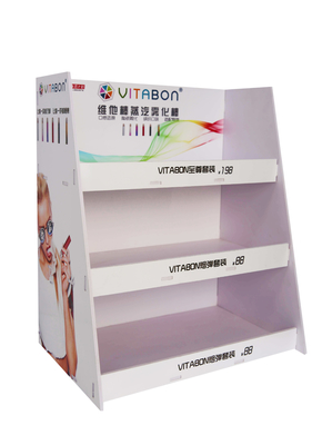 Multipurpose Corrugated Display Stands Three Layers Recyclable Sturdy