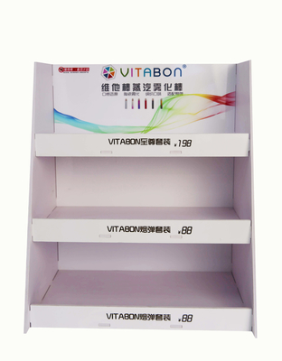 Multipurpose Corrugated Display Stands Three Layers Recyclable Sturdy