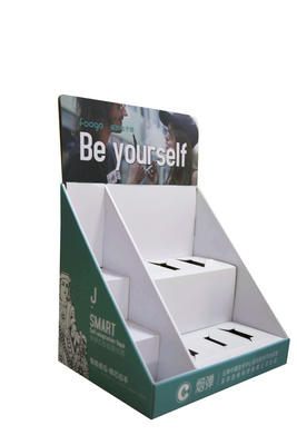 Recyclable Cardboard Greeting Card Display , Supermarket Countertop Display Stand