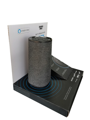 Speaker Display Corrugated Paper Eco Friendly Economical Sturdy