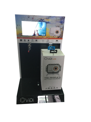 Novel Display With Metal Hooks IPS Screen Camera Showcase Box Display