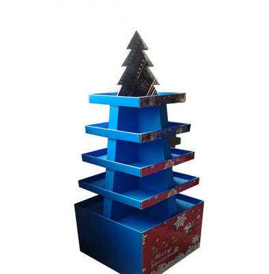 Light Cardboard Retail Floor And Theme Design Display Stands For Supermaket